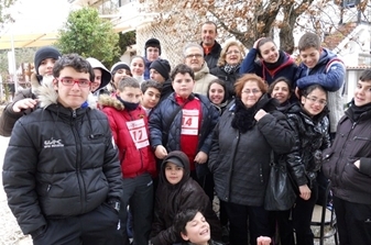 la squadra di orienteering della scuola